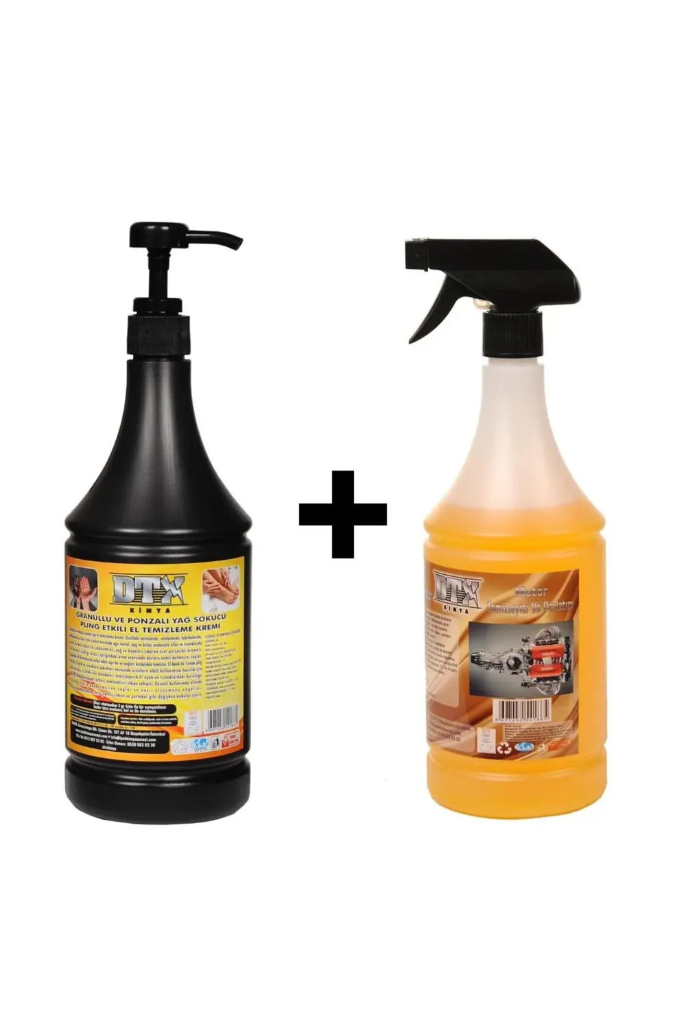 Granürlü El Temizleme Kremi ( Sabunu ) 1 Kg & Susuz Motor Temizle