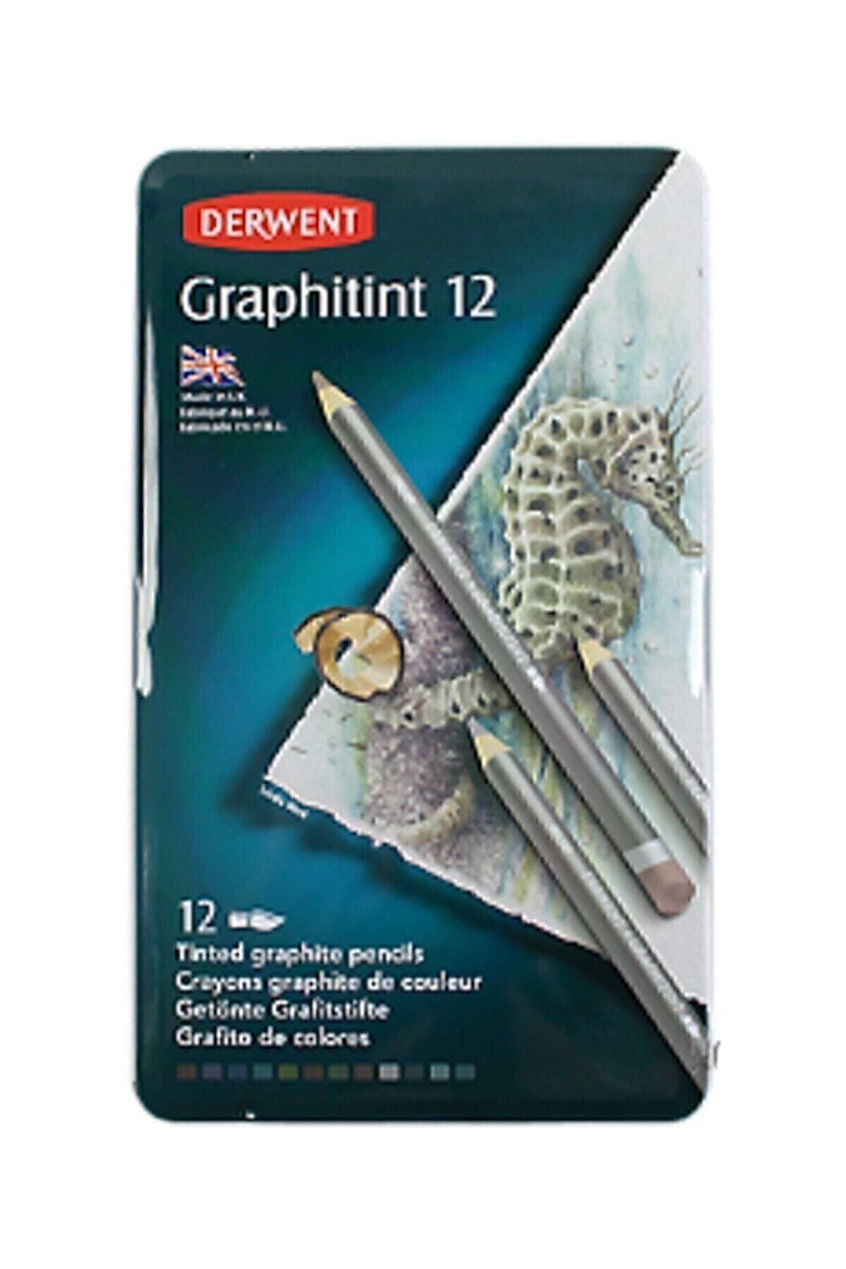 Derwent Graphitint Kalem 12'Li Teneke Kutu