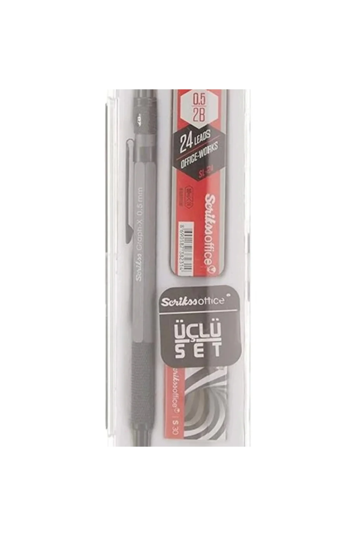Graphx 3'lü Set Versatil Kalem 0.5 Mm Antrasitsilgimin 0.5 Mm