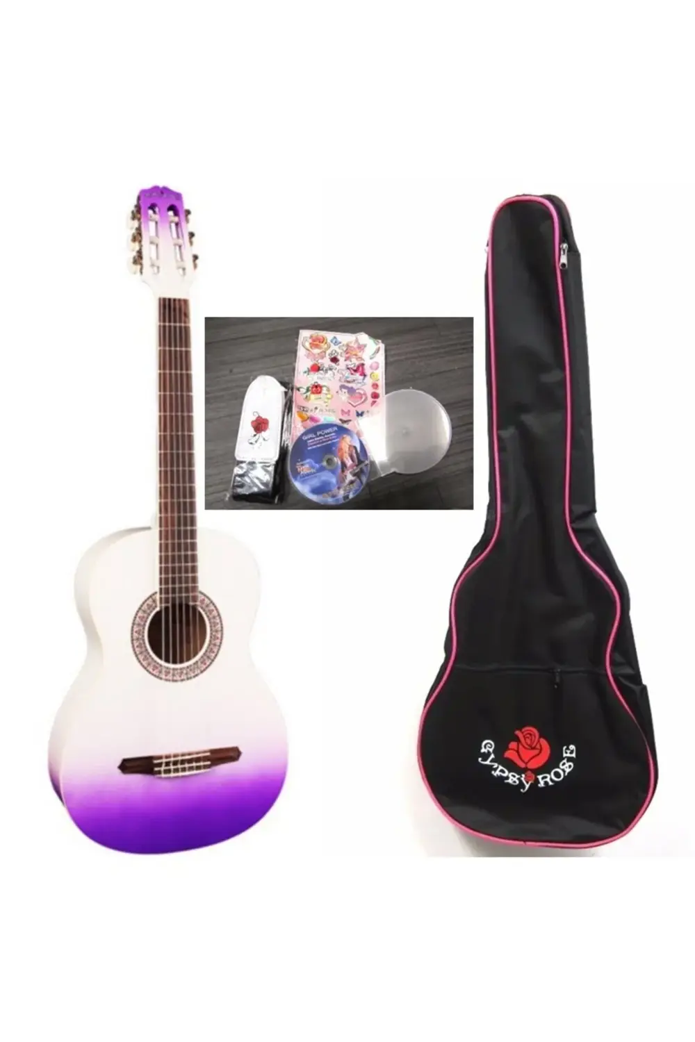 GRC1KPUB KLASİK GİTAR GYPSY ROSE SET (GIGBAG, STRAP, STICKE KLASİ