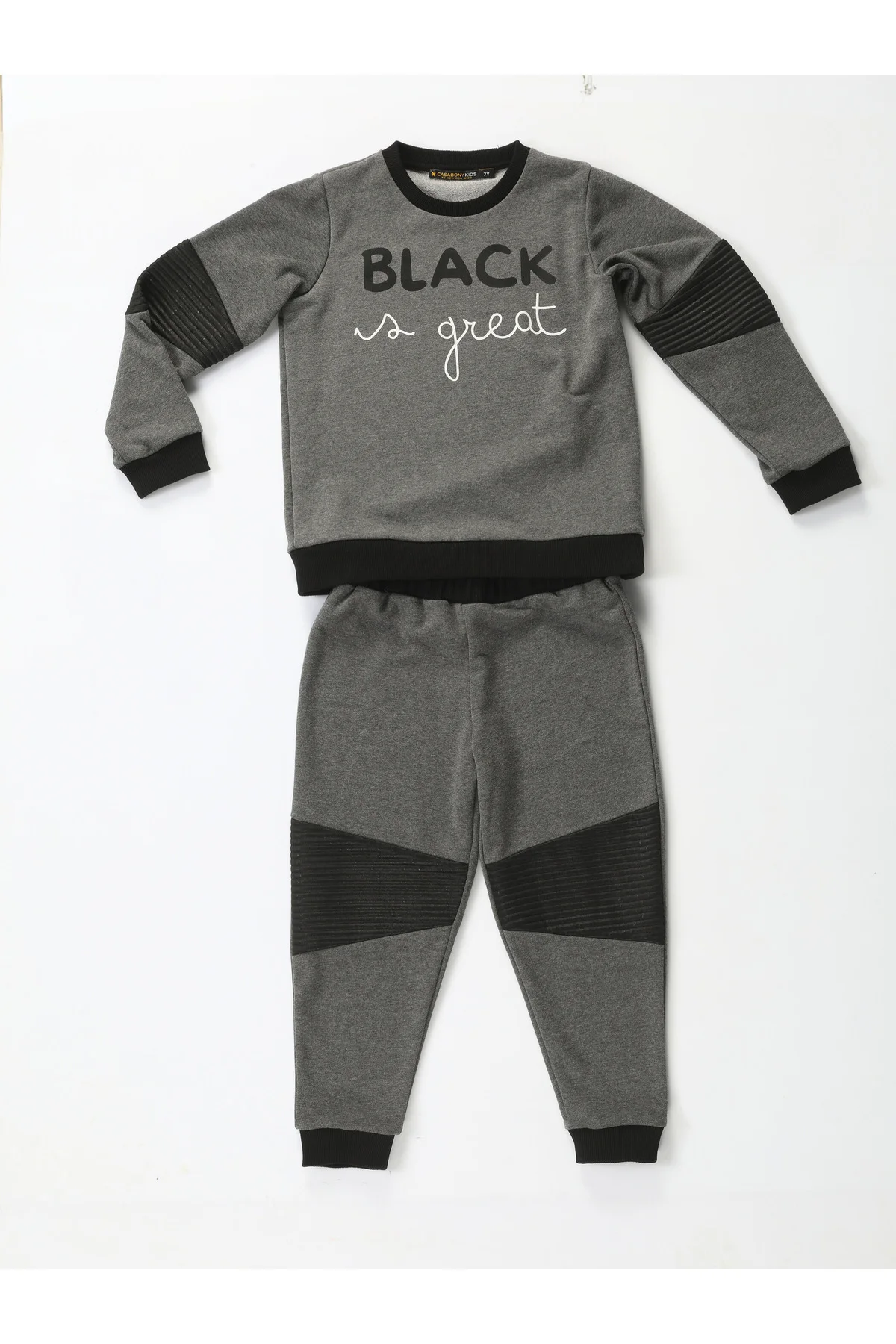 Great Black Antrasit Parçalı Eşofman Takım