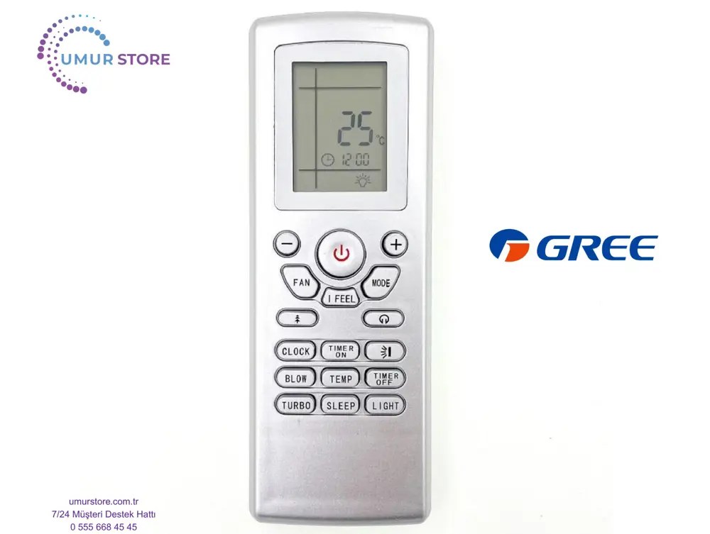 Gree GKH24BC-K6DNA4A Multi Kaset Tipi Uyumlu Klima Kumandası
