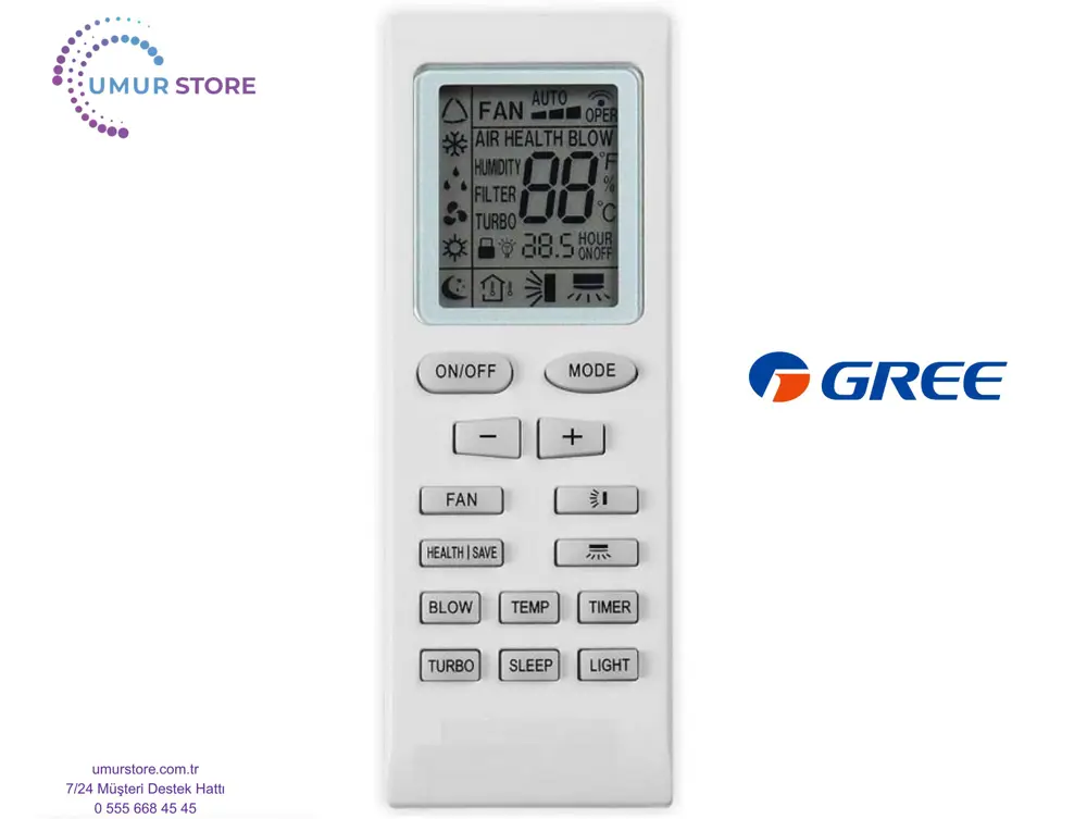 Gree GPC12AL-K3NNA1 A Klima Kumandası