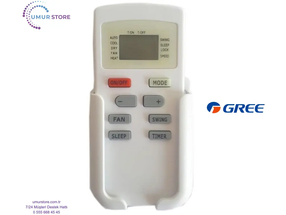 Gree GS12-0932/R2 Uyumlu Klima Kumandası Gree GS12-0932/R2 Uyumlu Klima Kumandası