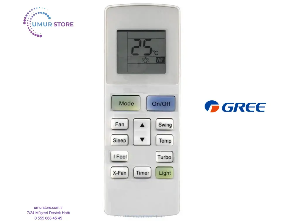 Gree GWH18YD-K6 Uyumlu Klima Kumandası Gree GWH18YD-K6 Uyumlu Klima Kumandası