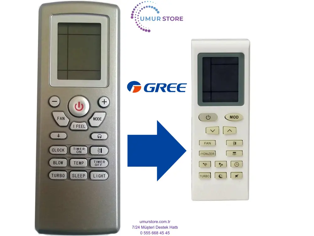 Gree YT1F2 Klima Kumandası