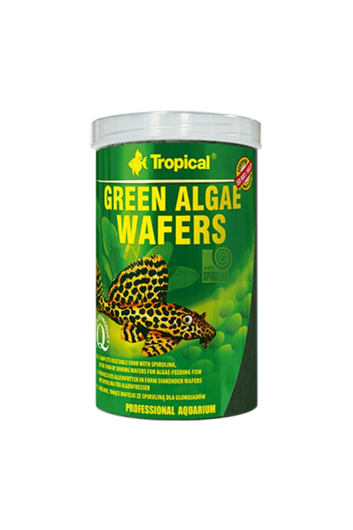 Green Algae Wafers Vatoz Balıkları için Yosunlu Yüzen Tablet Yem