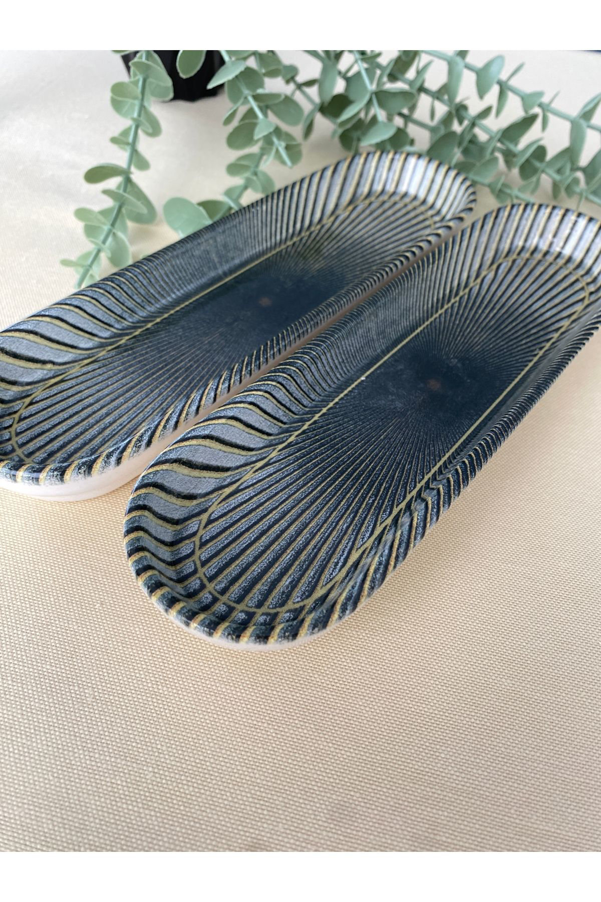 Green Gold 2 Adet Zeytinlik Sunum Tabağı