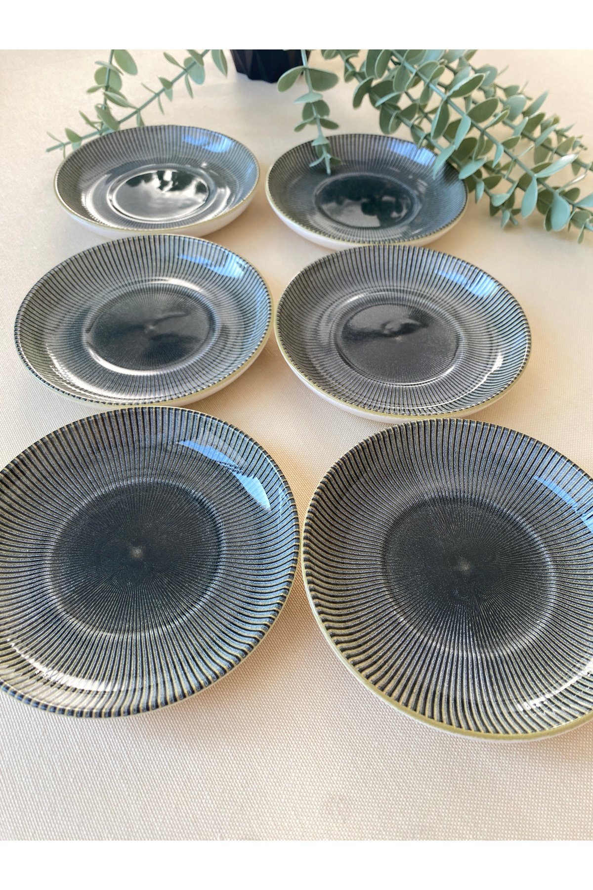 Green Gold 6 Adet Çay Tabağı