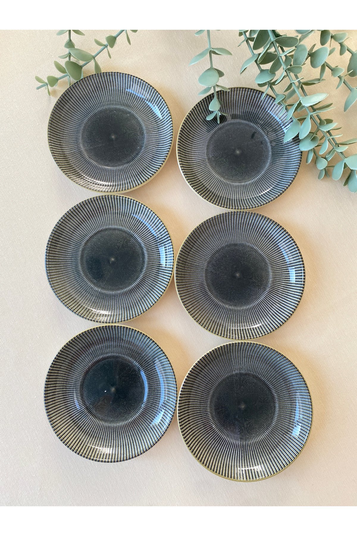 Green Gold 6 Adet Çay Tabağı