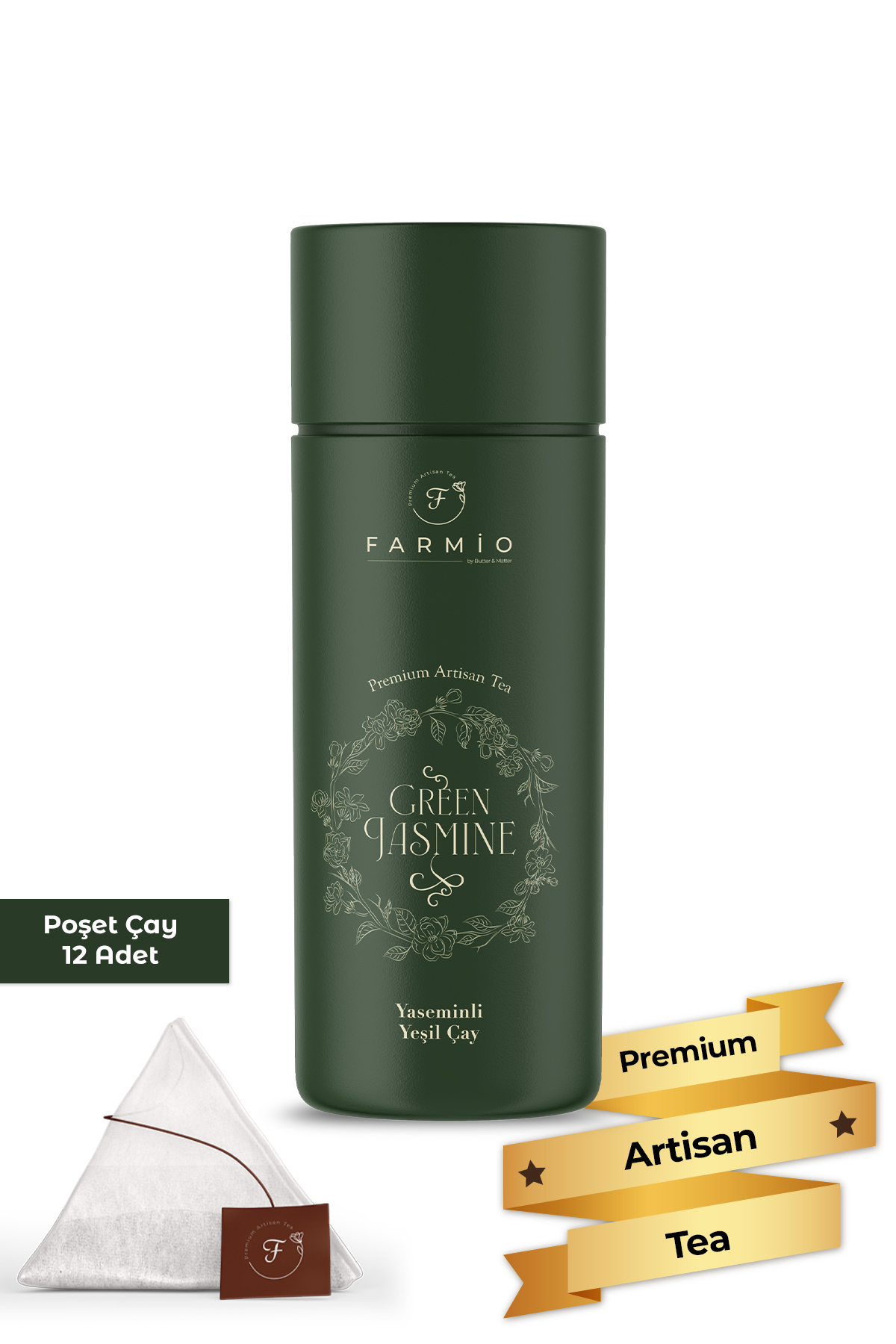 GREEN JASMINE – 12 poşet - Yaseminli Yeşil Çay