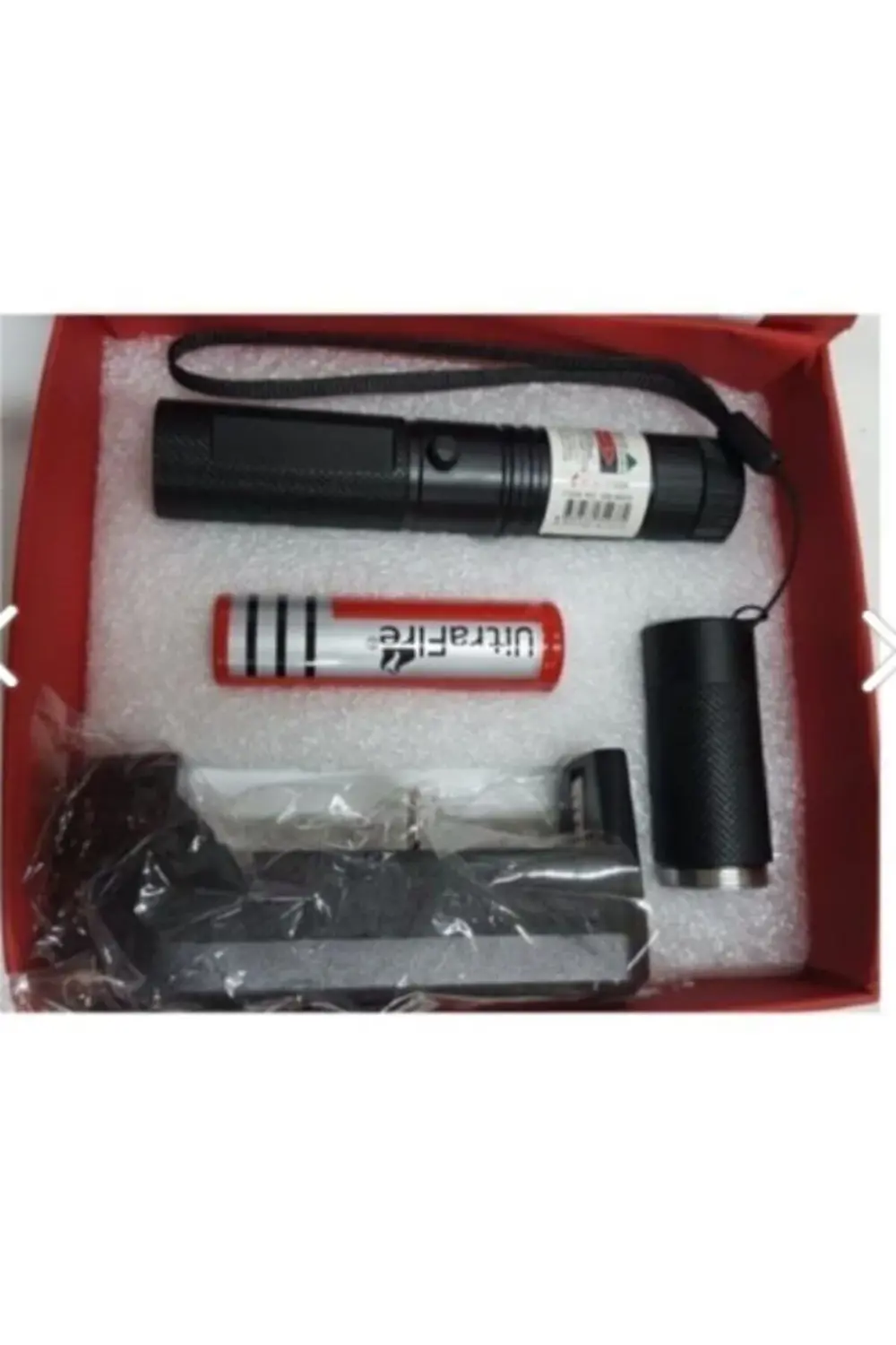 Green Laser Pointer Şarjlı Güçlü Yeşil Lazer Metal Kasa