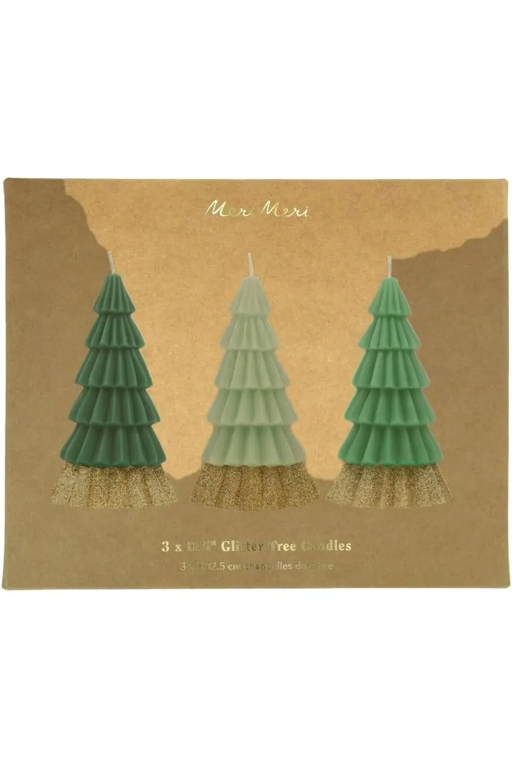 - Green Tree Candles - Yeşil Ağaç Mumlar (3'lü) 395519