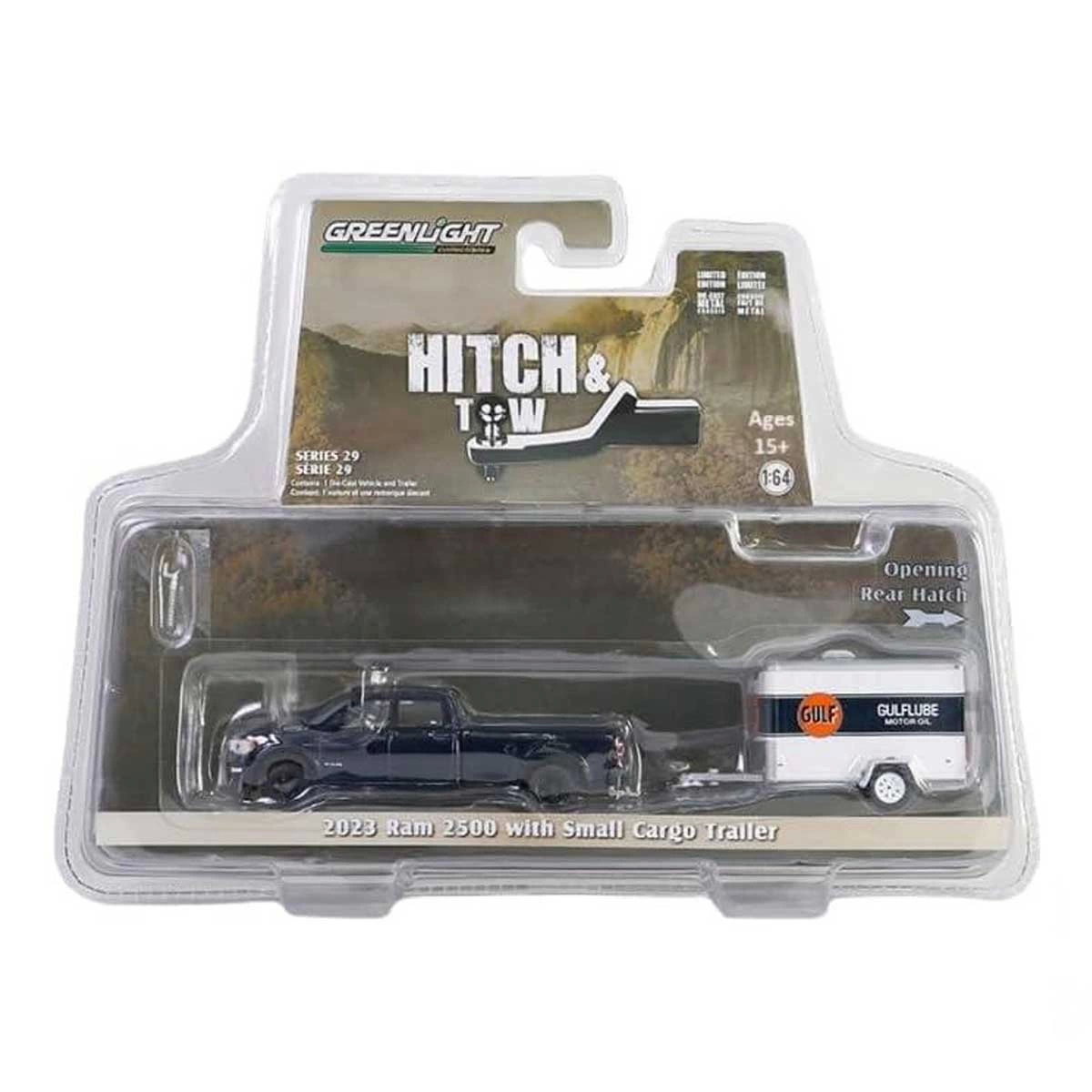 Greenlight 1/64 2023 Ram 2500 With Small Cargo Trailer Model Arab Greenlight 1/64 2023 Ram 2500 With Small Cargo Trailer Model Arab