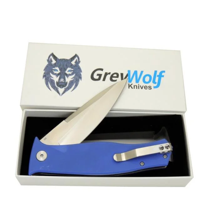 Grey Wolf D2 Mavi Kamp ve Avcı Çakısı