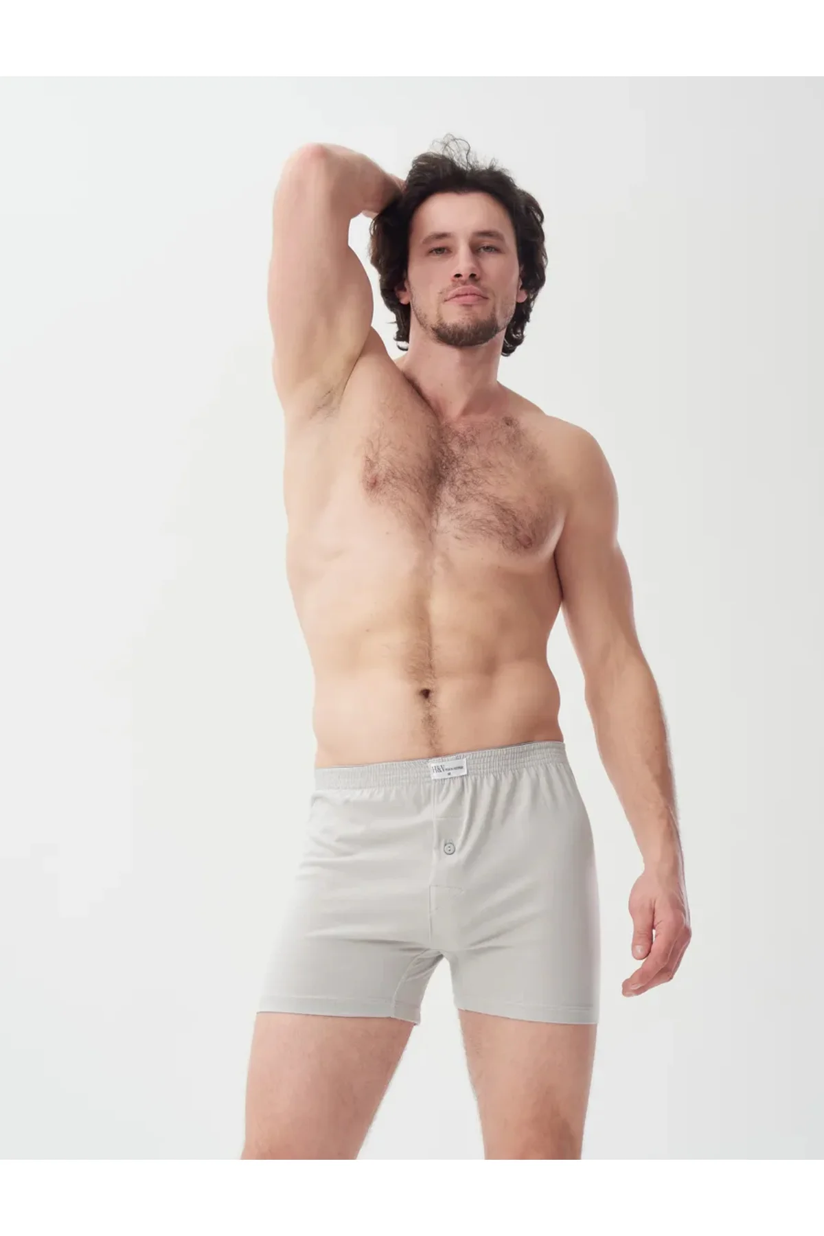 GRİ %100 PAMUK HAVLU BEL BOXER