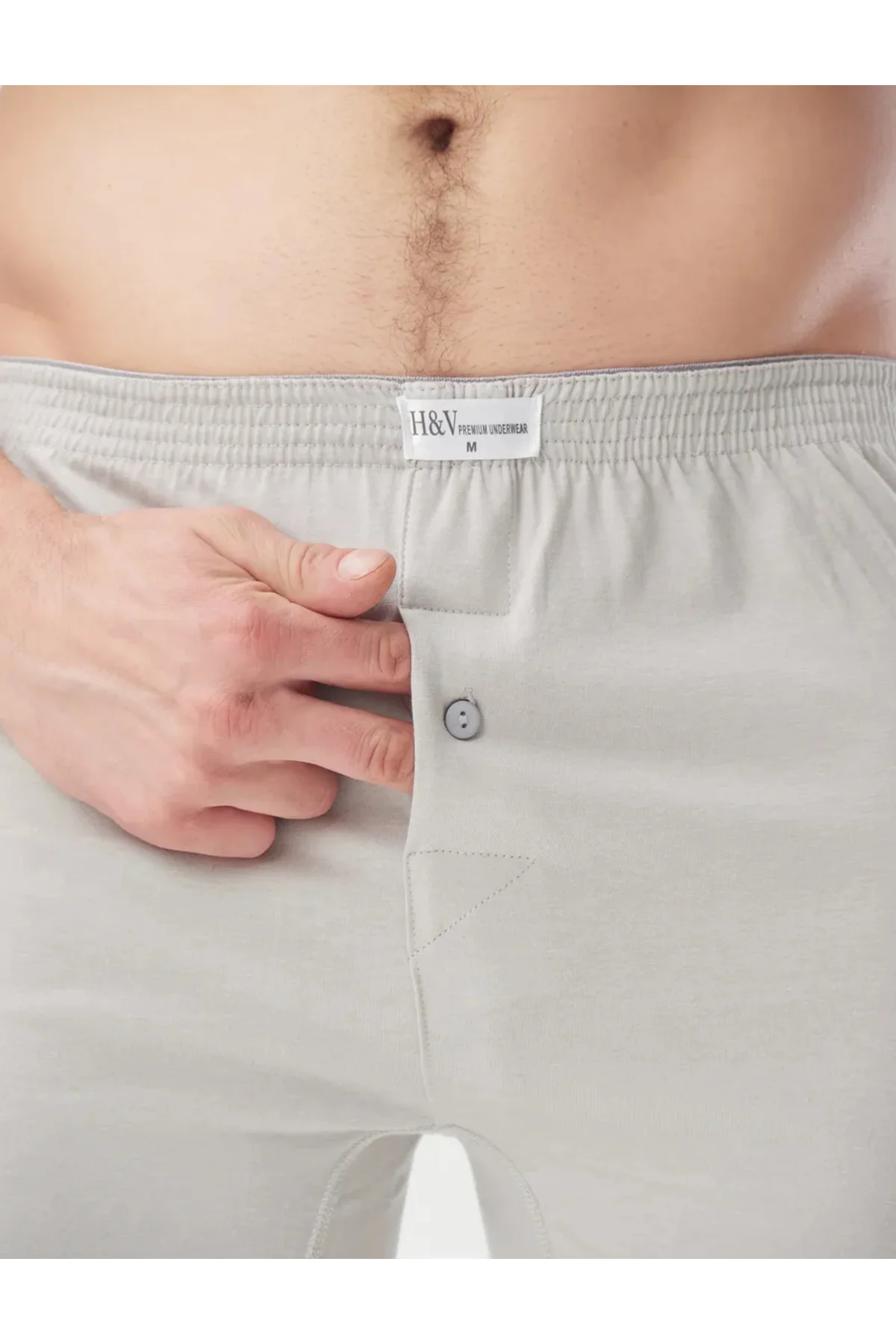 GRİ %100 PAMUK HAVLU BEL BOXER