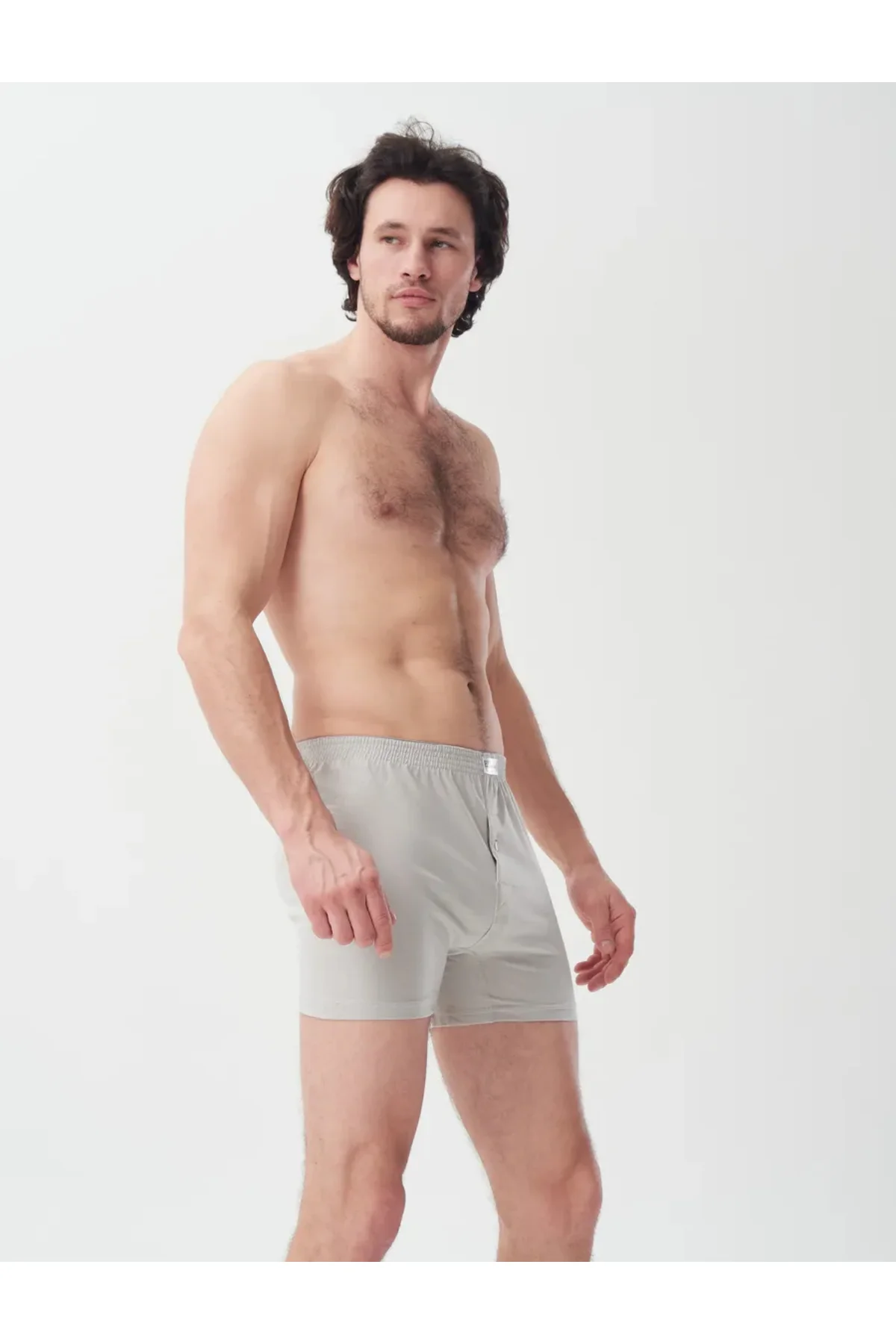 GRİ %100 PAMUK HAVLU BEL BOXER