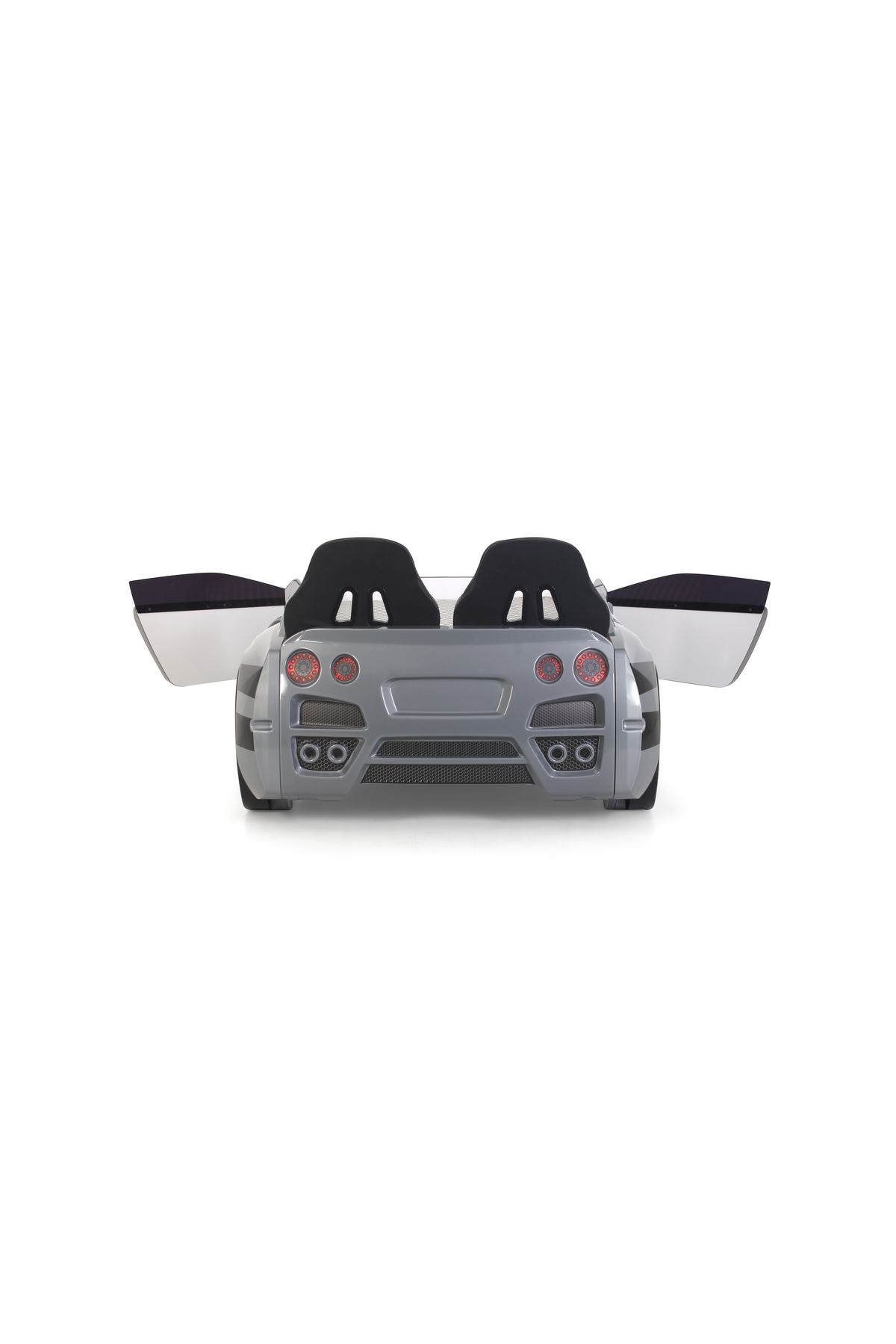 Ferramini Gri Arabalı Yatak Kapıları Açılan Gtr Full Ledli Kumandalı Ve Müz