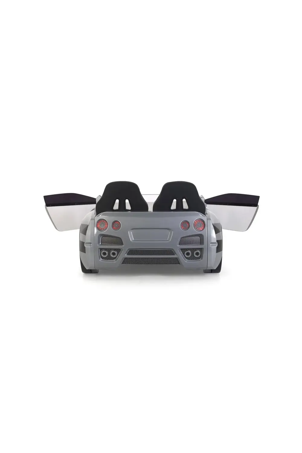 Gri Arabalı Yatak Kapıları Açılan GTR Full Ledli Kumandalı ve Müz