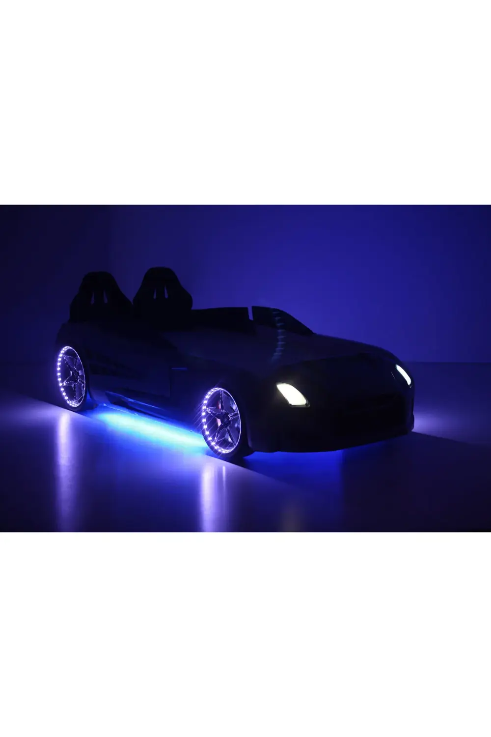 Gri Arabalı Yatak Kapıları Açılan GTR Full Ledli Kumandalı ve Müz