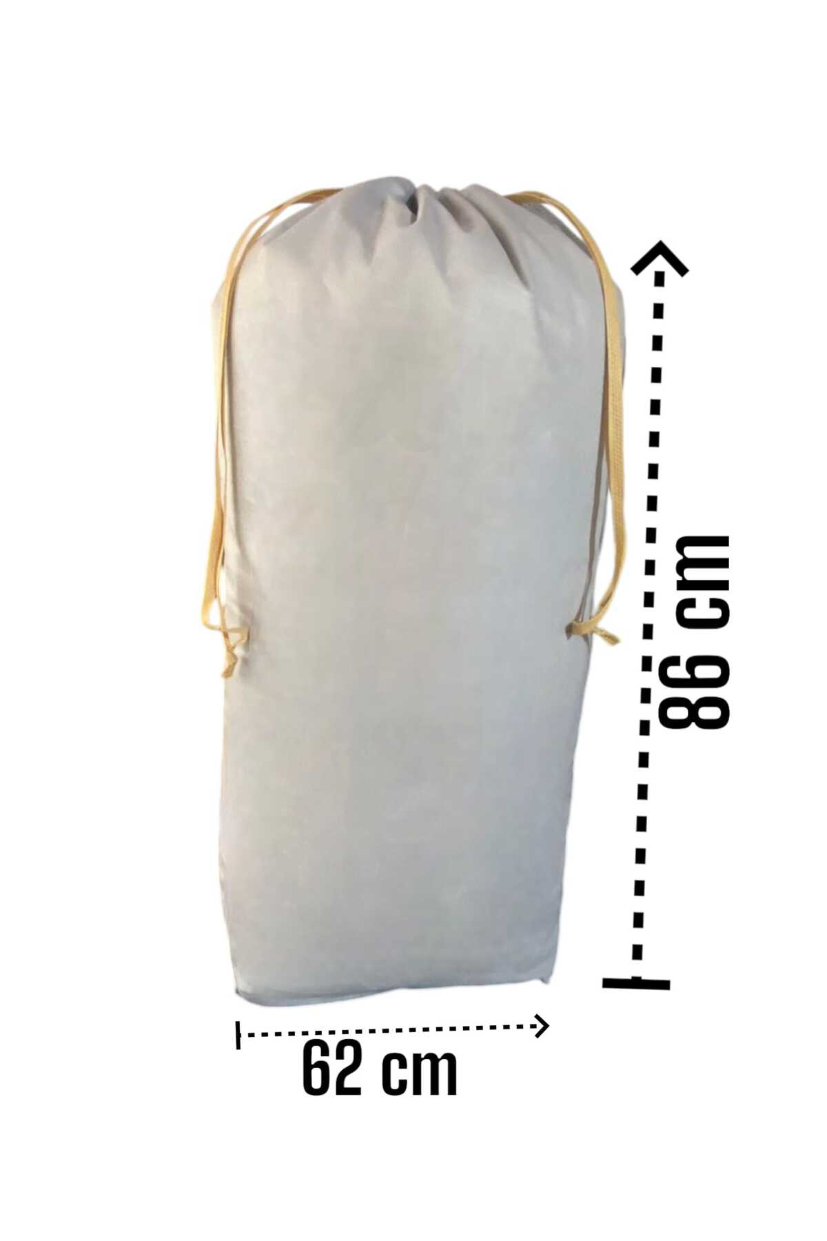 Balkan Room Gri Büzgülü Hurç Xlarge 86X62 Cm - Taşınma Çantası - Yorgan Yastı