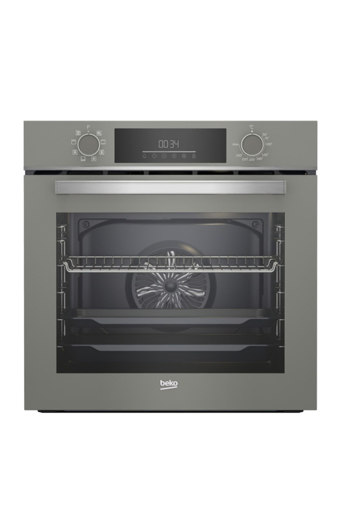 Beko Gri Cam 3Lü Ankastre Set