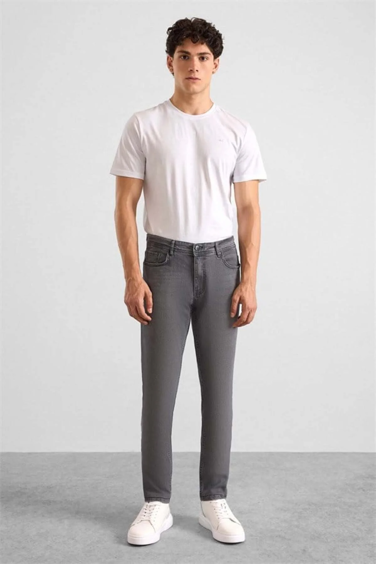 Gri Denim Pantolon Gri Denim Pantolon
