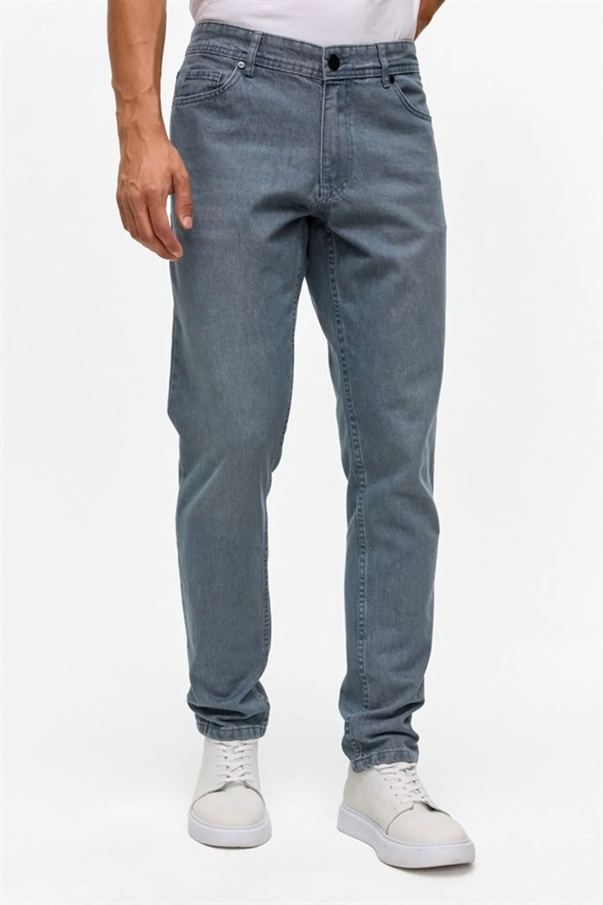 Gri Denim Pantolon Gri Denim Pantolon