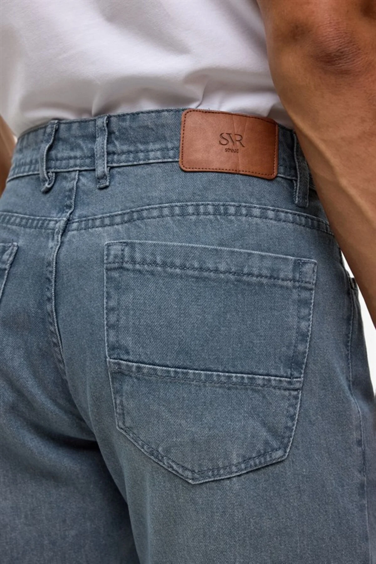 Gri Denim Pantolon Gri Denim Pantolon