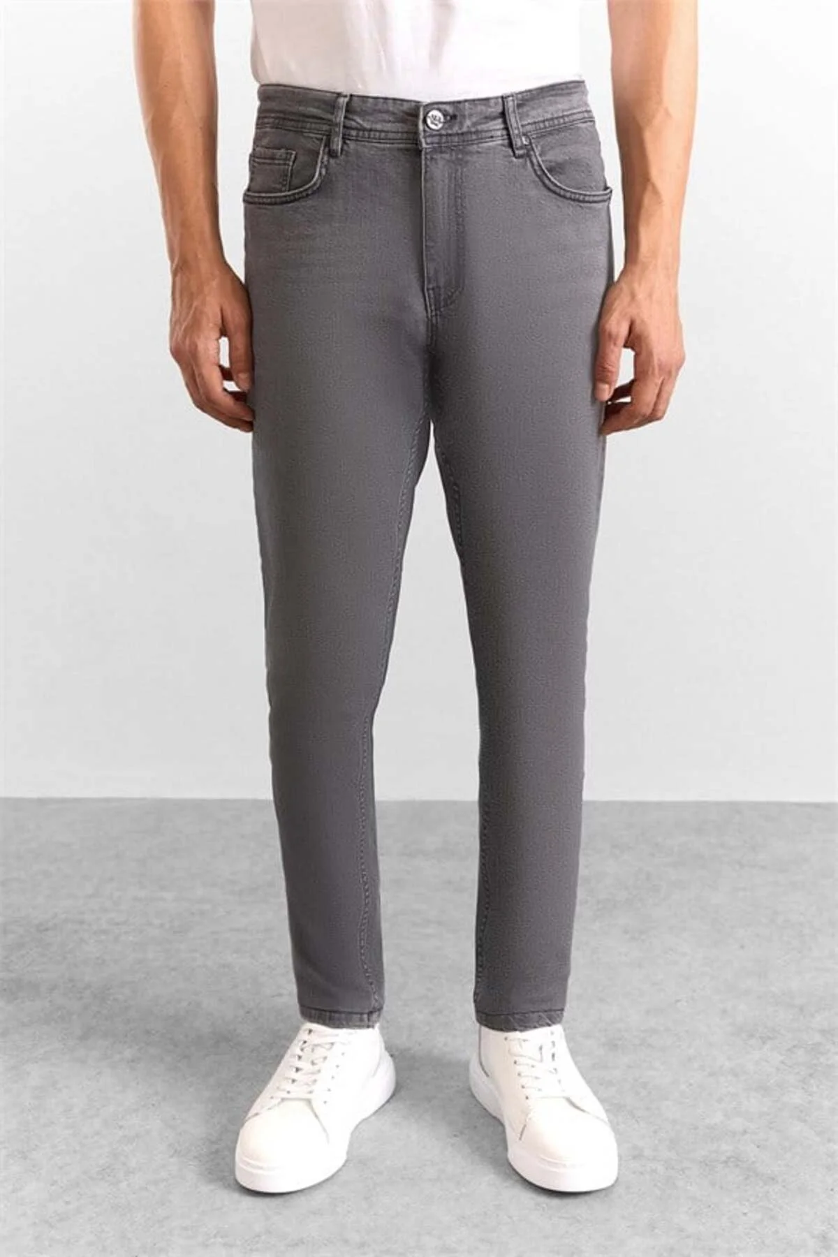 Gri Denim Pantolon Gri Denim Pantolon