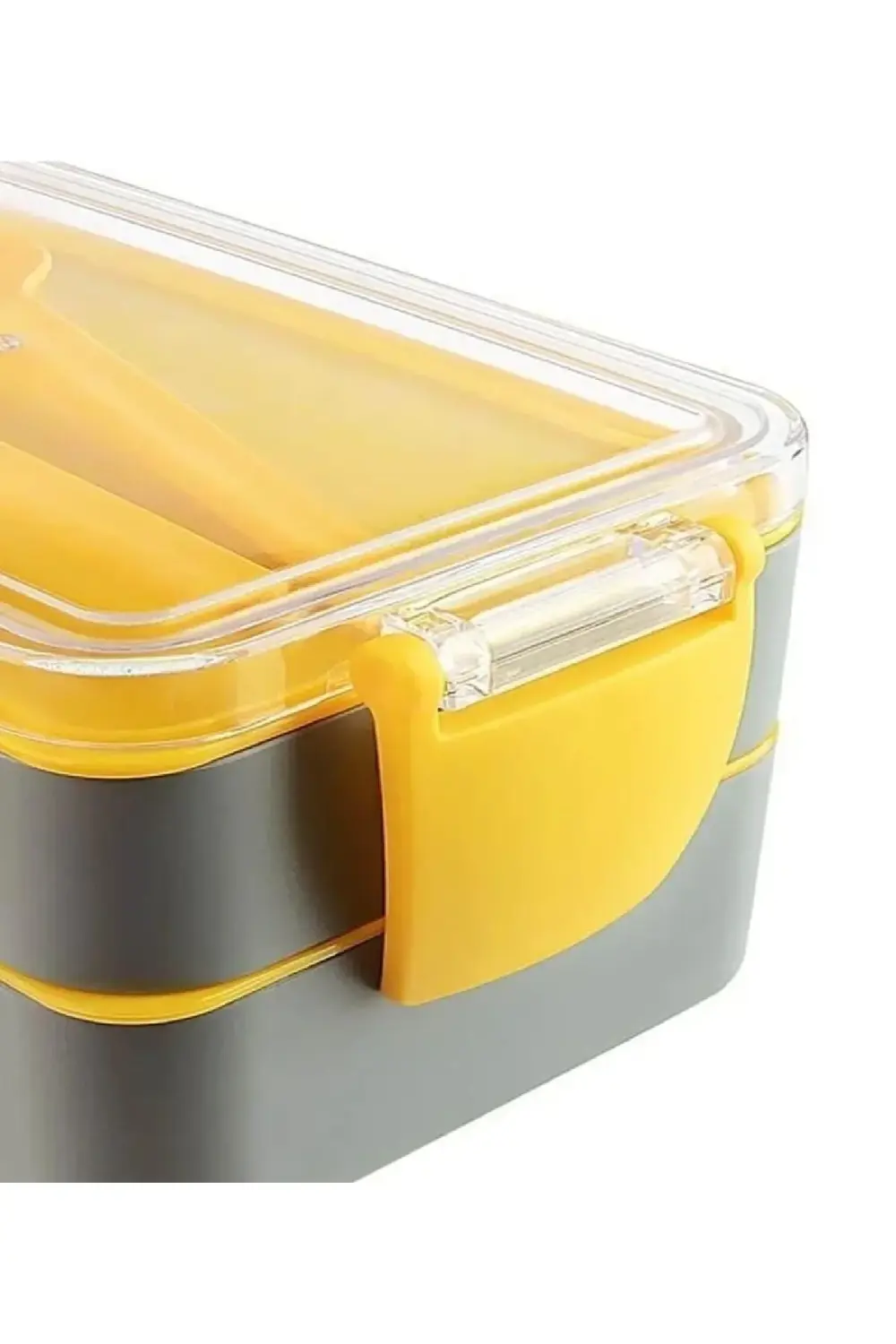 Gri Fely 900 ml Beslenme Kabı Seti & Saklama Kabı & Lunch Box Bes