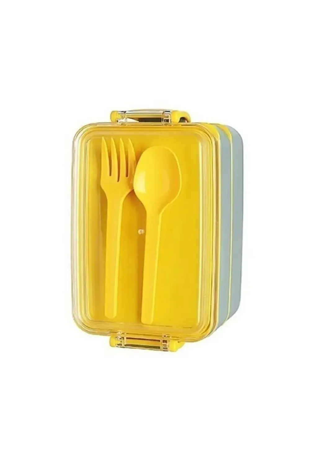 Gri Fely 900 ml Beslenme Kabı Seti & Saklama Kabı & Lunch Box Bes