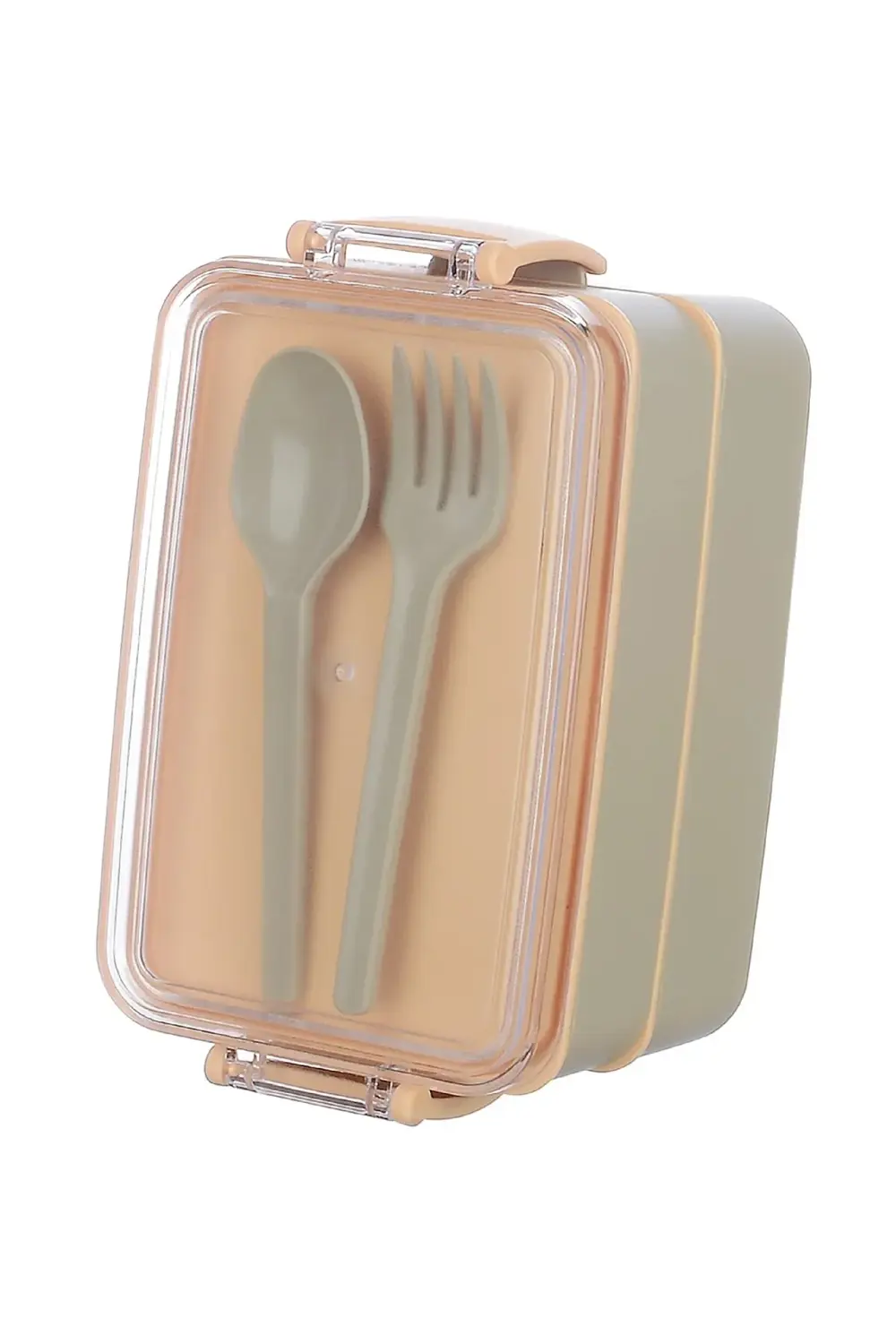 Gri Fely 900 ml Beslenme Kabı Seti & Saklama Kabı & Lunch Box Bes