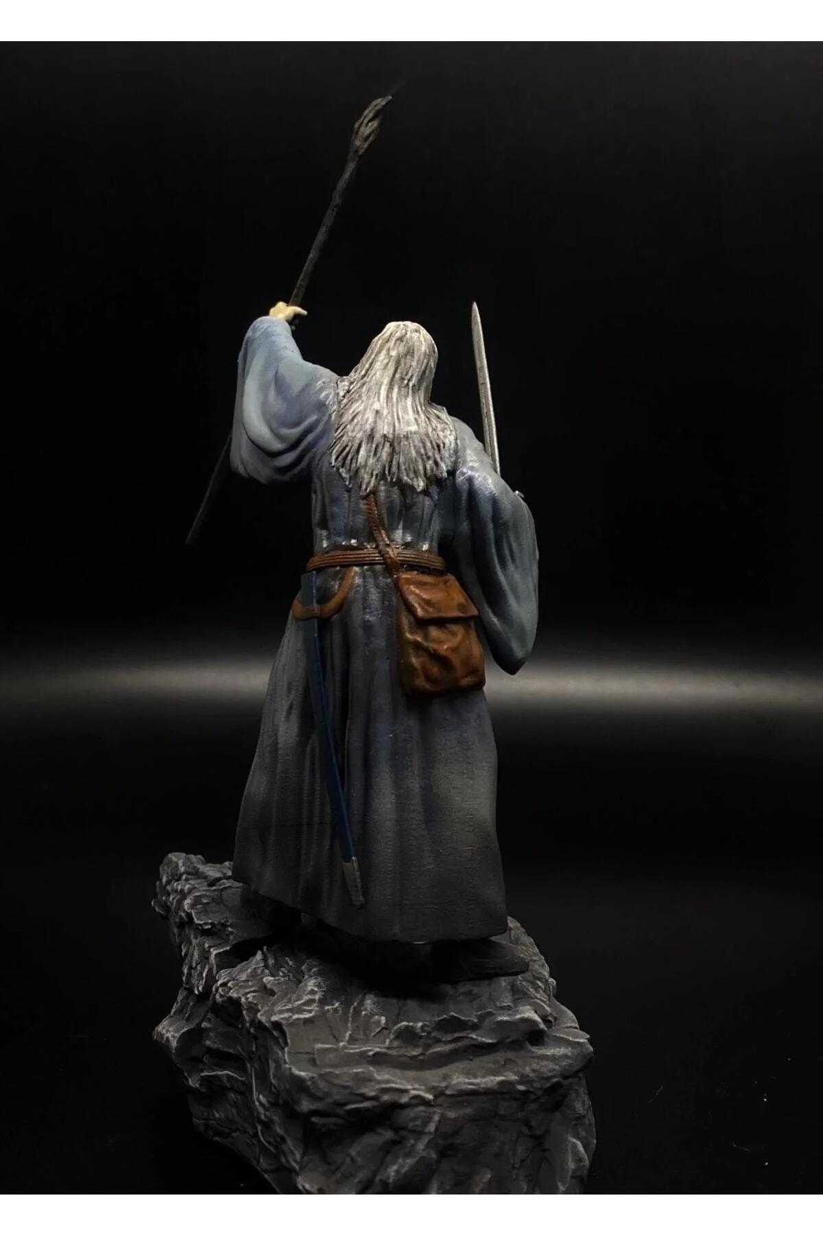 Gri Gandalf Balrog Savaşı Boyalı Figür Yüzüklerin Efendisi Lotr 2