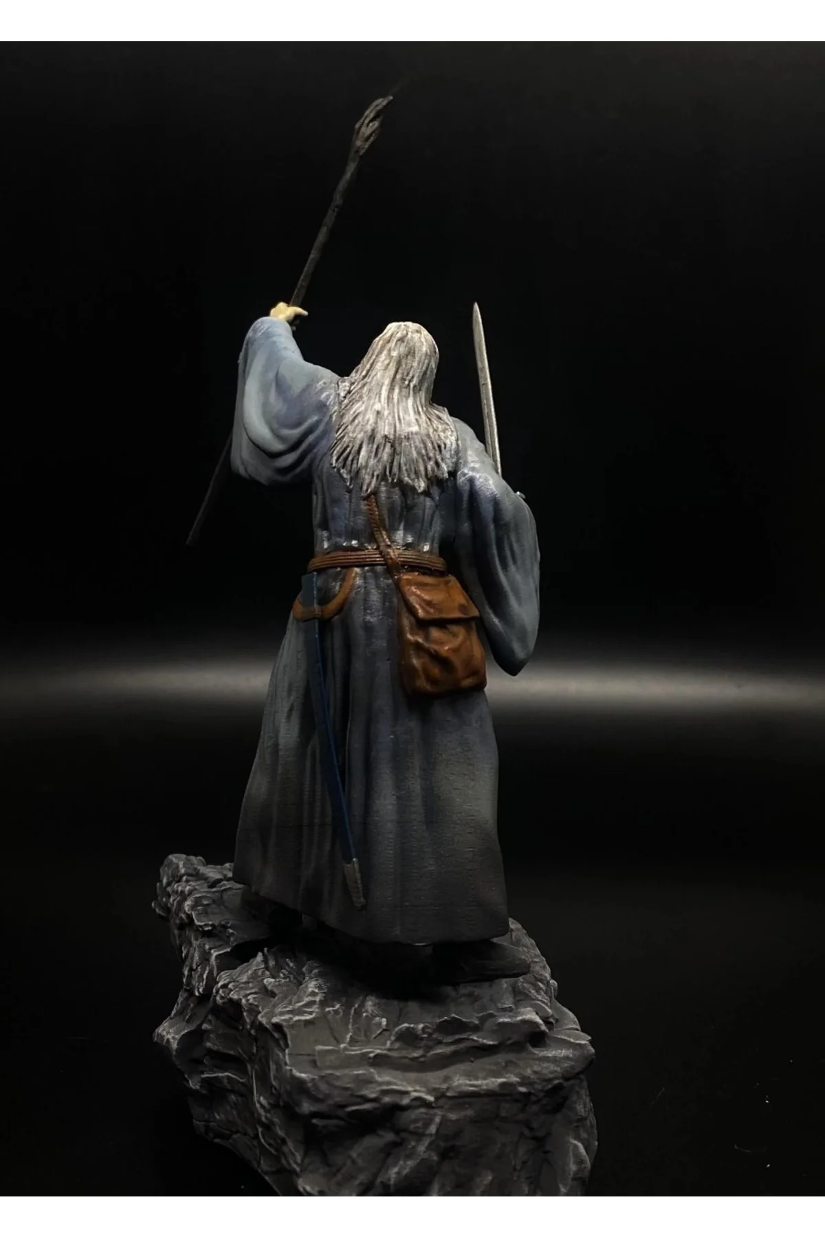 Gri Gandalf Balrog Savaşı Boyalı Figür Yüzüklerin Efendisi Lotr 25 Cm (dev Boy)