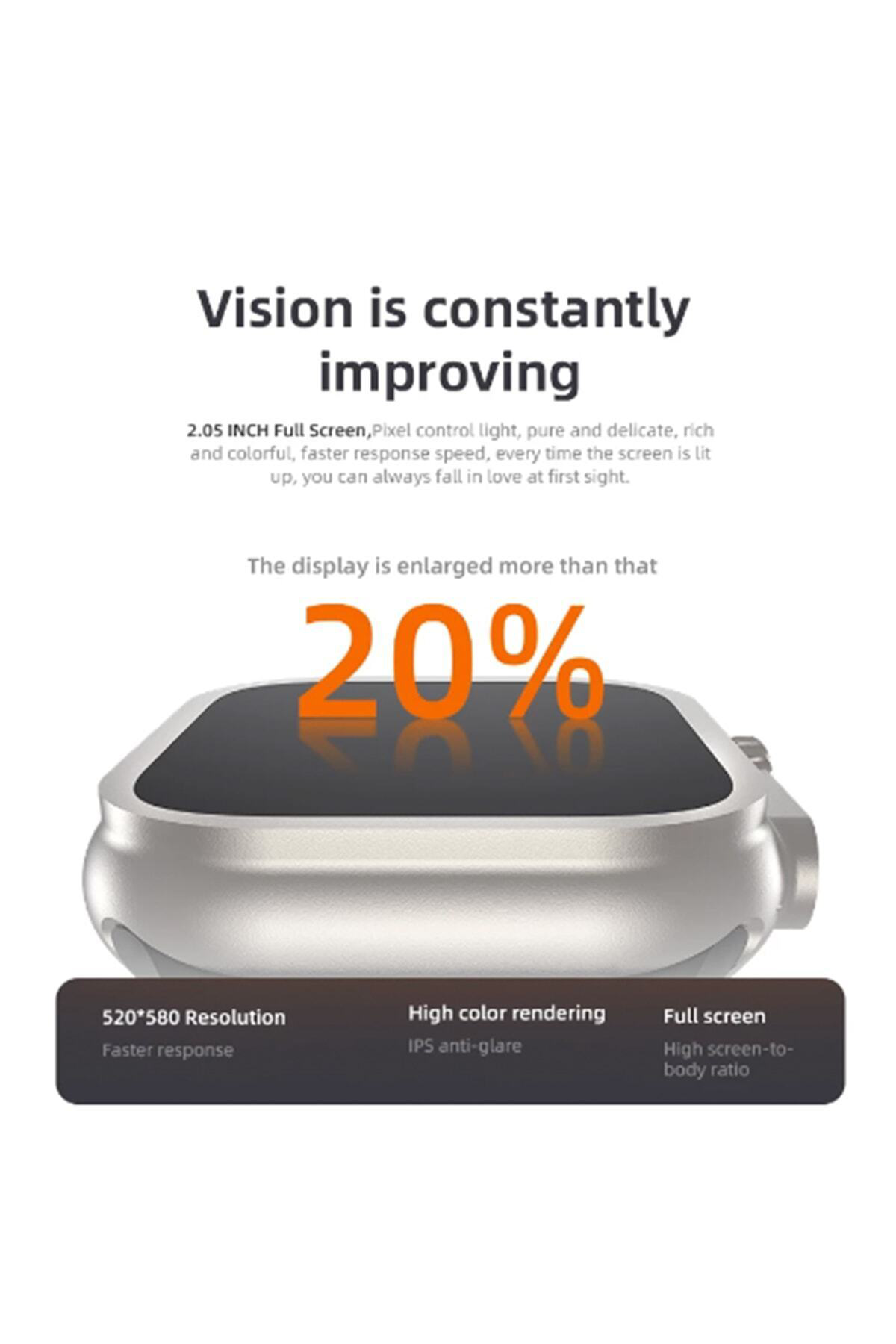 Torima Gri Gs Ultra 8 49Mm Nfc Gps Özellikli Akilli Saat 2.02 İnc