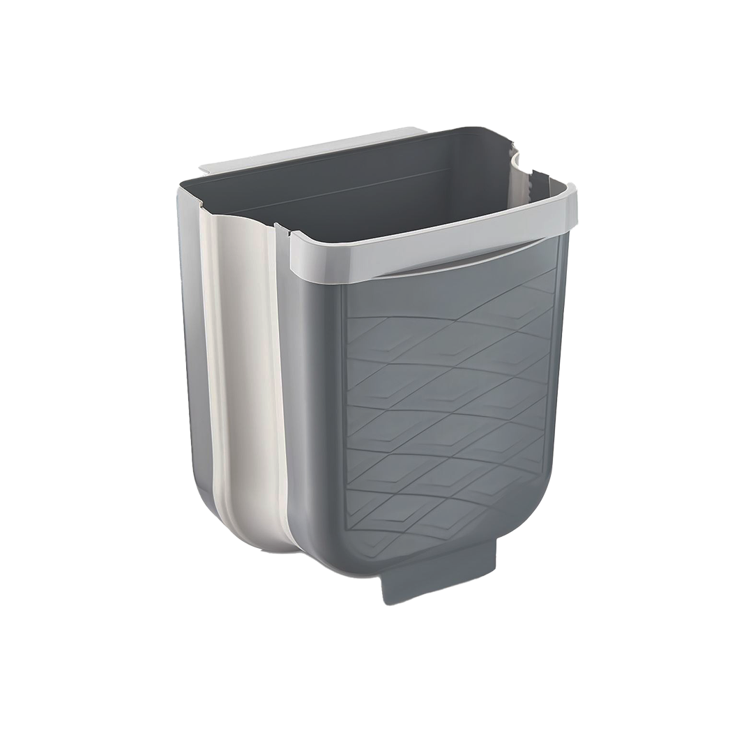 GRİ KATLANABİLİR MUTFAK ÇÖP KOVASI 6LT