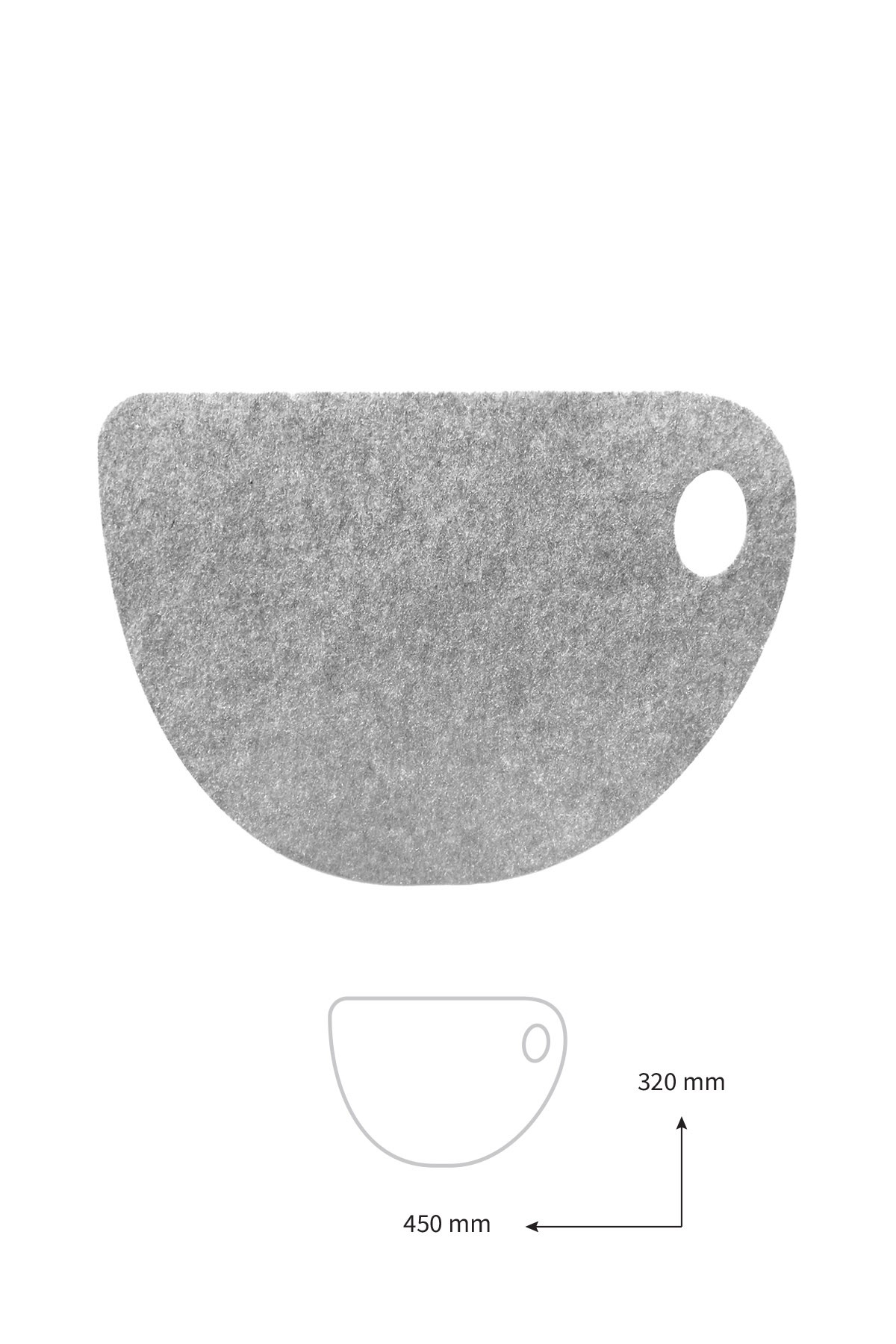 Artikel Gri Keçe Amerikan Servisi, Desen Kesim Supla 12'Li Servis Takımı 