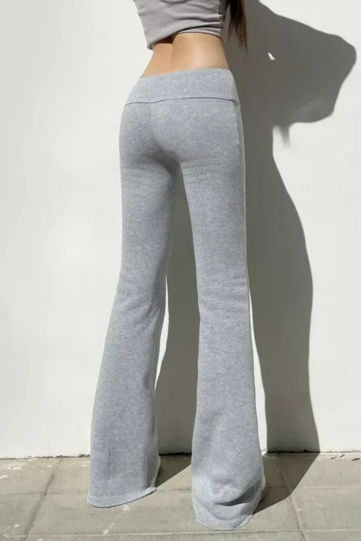 Köstebek Gri Melanj Slim Fit İspanyol Paça Eşofman