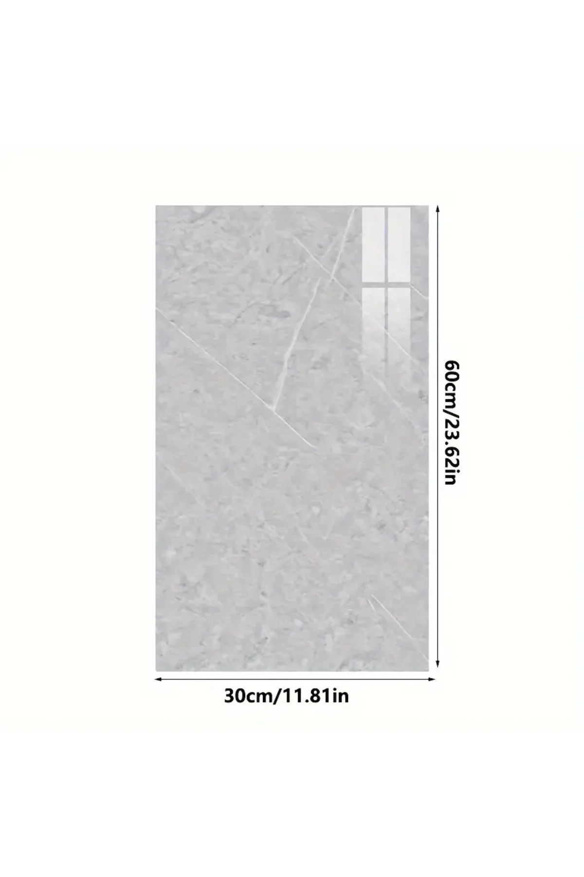 Gri Mermer Desenli Alüminyum Plastik Duvar Sticker - Lisinya