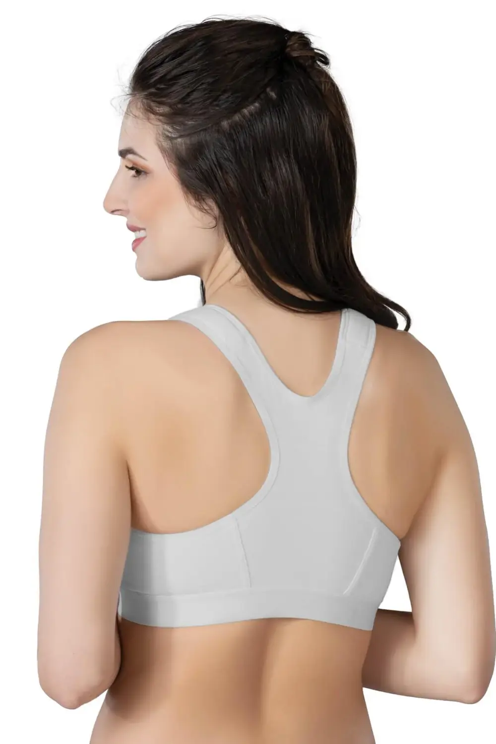 Pilelistore Gri Mı Emay 184 B Önden Fermuarlı Sporcu Penye Sütyen