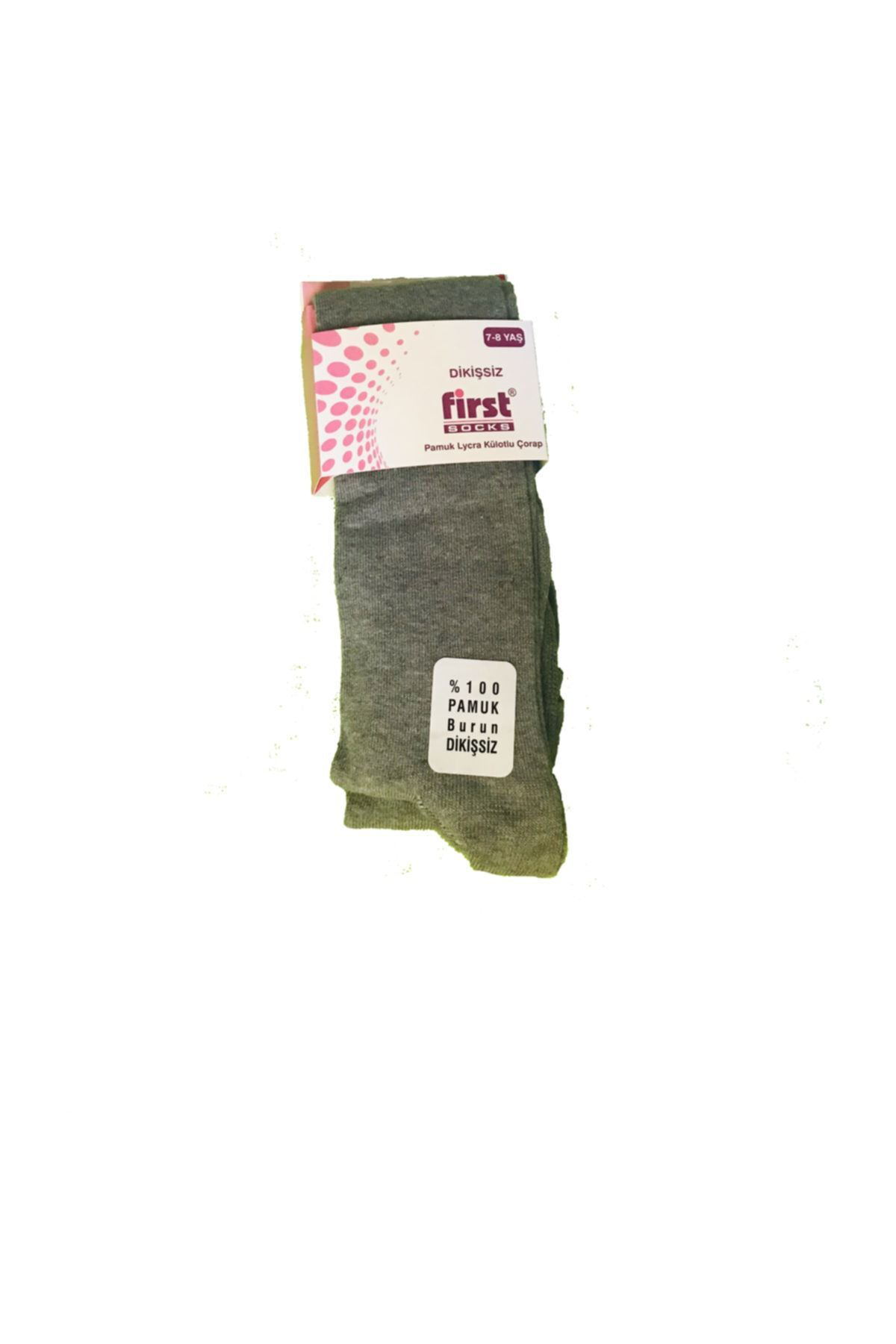 Gri Renk 6 Çift  Burun Dikişsiz Külotlu Çorap