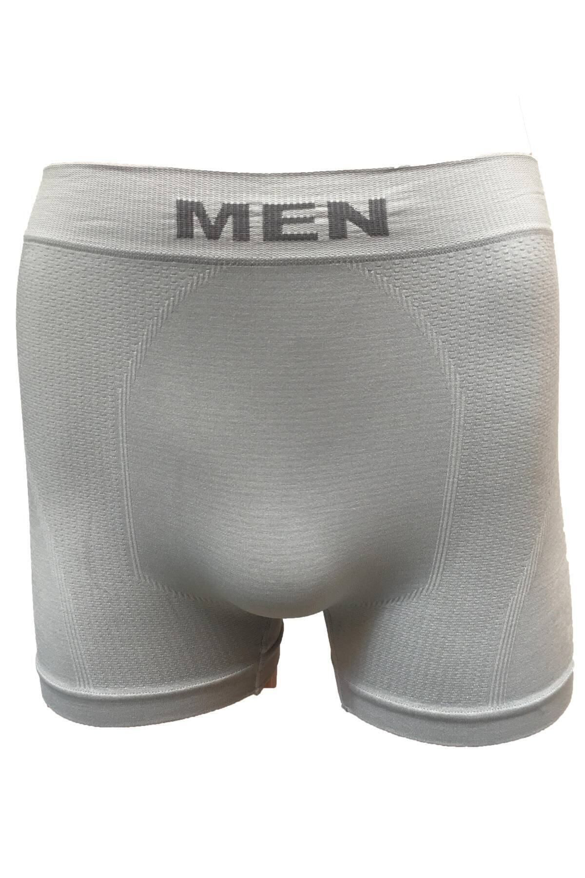 Gri Renk Dikişsiz Boxer