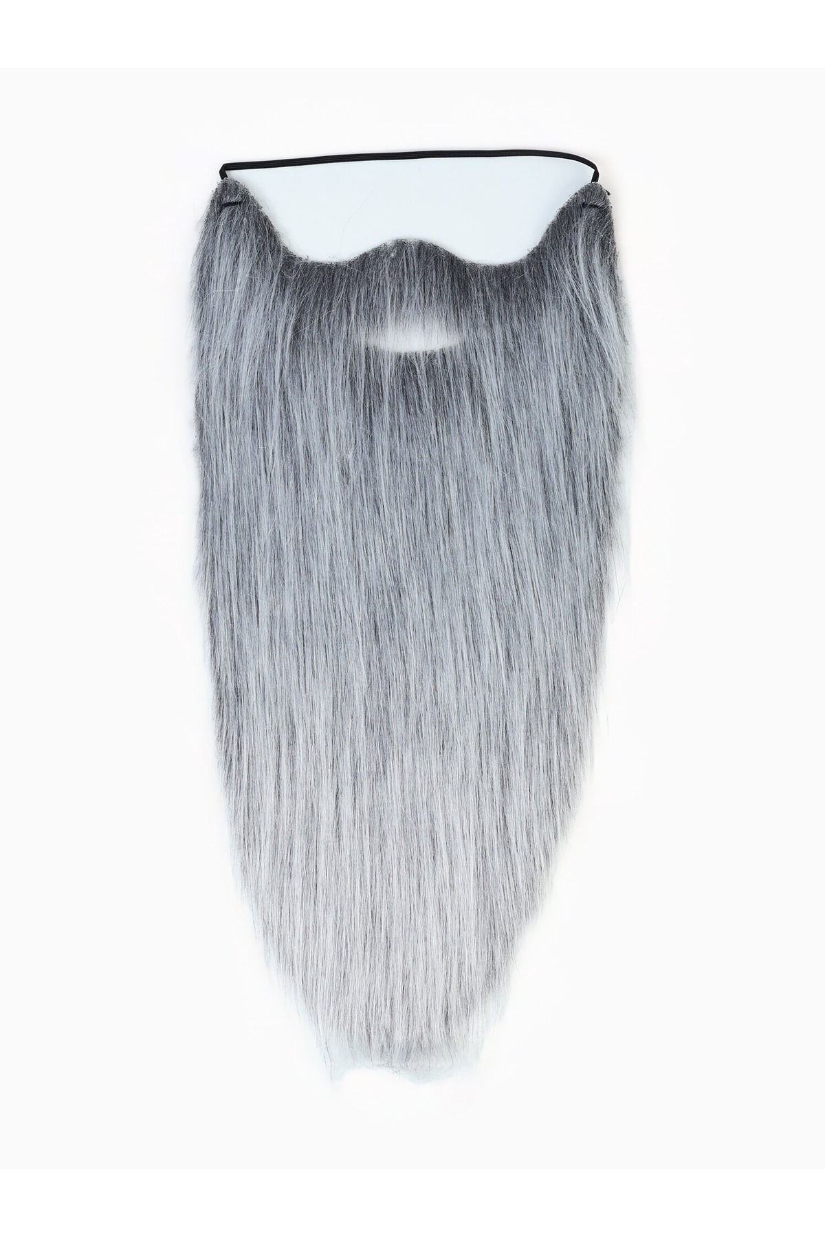 Gri Renk Lastikli Uzun Takma Sakal 40 cm