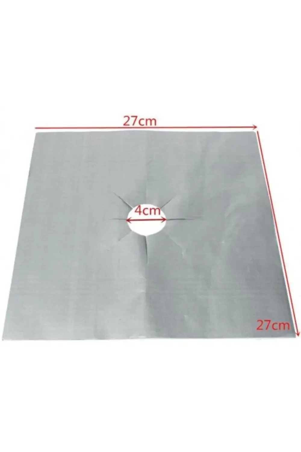 Gri Renk Ocak Koruyucu Folyo Yanmaz Yapışmaz Yıkanabilir 4 Adet