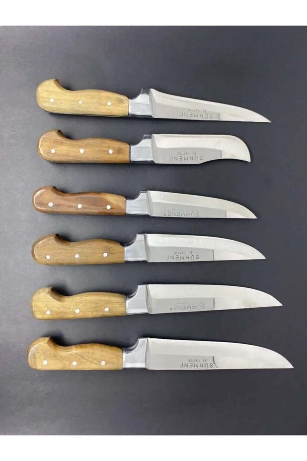 Gri Saplı  Bıçak Seti