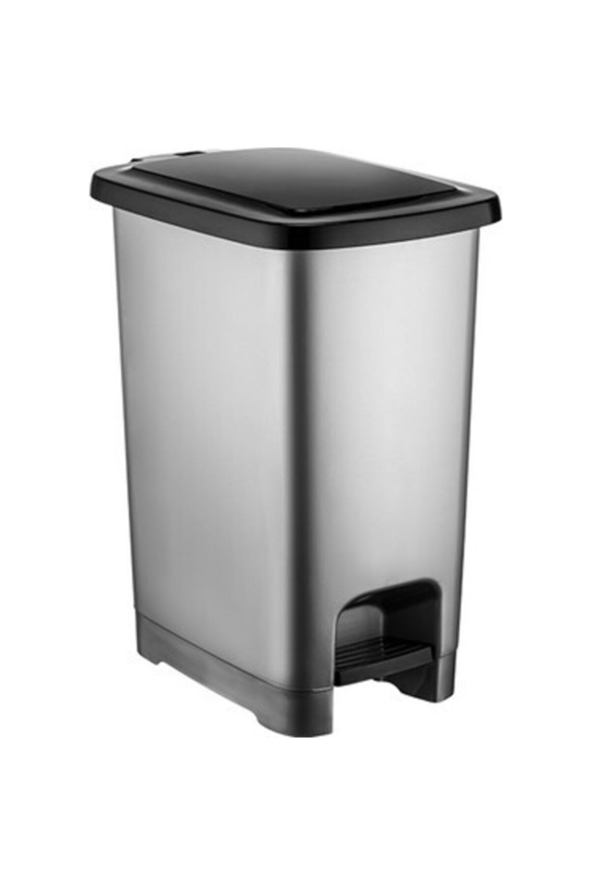 Gri Slim Pedallı Çöp Kovası 40 lt