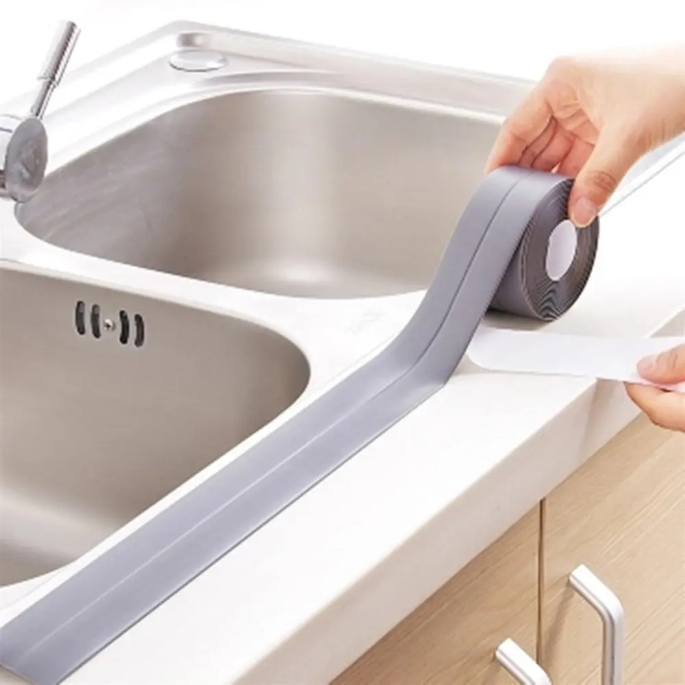 Gri Su Sızdırmaz Banyo Mutfak Lavabo Küvet İzolasyon Şerit Bant ( Gri Su Sızdırmaz Banyo Mutfak Lavabo Küvet İzolasyon Şerit Bant (