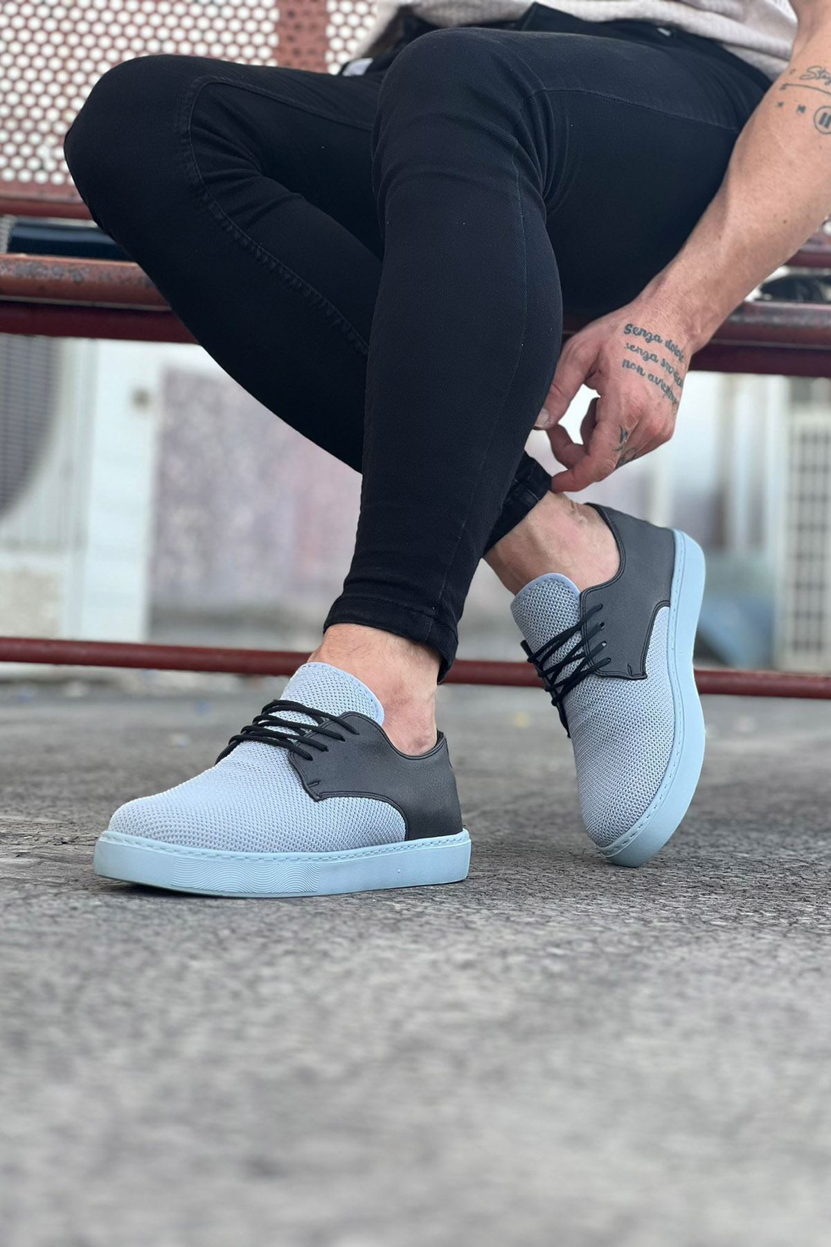 K&A Gri Triko Erkek Casual Ayakkabı